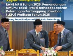 Paripurna DPRD Palembang: NasDem Kritik Kinerja OPD, Gerindra Dorong Penanganan Banjir dan Kriminalitas.