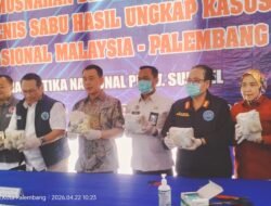 BNNP Sumsel Musnahkan 16,9 Kg Sabu Jaringan Malaysia–Palembang, Dua DPO Diburu