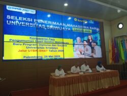 Rektor Unsri Umumkan Hasil SNBT 2026, Hanya 14 Persen Peserta Lulus