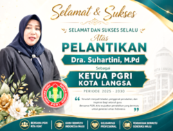 PELANTIKAN KETUA PGRI KOTA LANGSA PERIODE 2025-2030, WUJUDKAN TRANSFORMASI MENUJU GURU HEBAT 