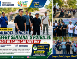 Car Free Day Pemerintah Kota Langsa, Hadir Wali kota Langsa Jeffry Sentana S Putra, SE