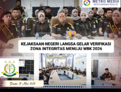PERKUAT BIROKRASI BERSIH DAN PELAYANAN PRIMA, KEJAKSAAN NEGERI LANGSA GELAR VERIFIKASI ZONA INTEGRITAS MENUJU WBK 2026
