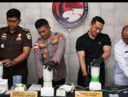 Polres Langsa Musnahkan Sabu-sabu Seberat 2,5 Kilo Gram