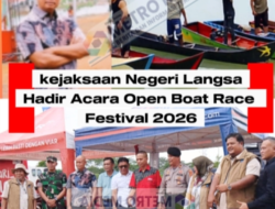 kepala kejaksaan Negeri Langsa Adi Tyogunawan, S.H., M.H.Hadiri Langsa Open Boat Race Festival 2026