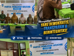 Camat Langsa Kota Jeffranny Pimpin Pelatihan Dan Pembentukan Panitia Pemilihan Geuchik (P2G)