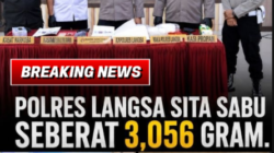 POLRES Langsa Sita Sabu Seberat 3,056 Gram