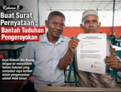 Ridwan B  Buat Surat Pernyataan: Bantah Tuduhan Pengeroyokan 