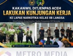 Kakanwil Ditjenpas Aceh Lakukan Kunjungan Kerja ke Lapas Narkotika Kelas IIB Langsa.