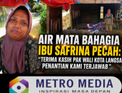 Air Mata Bahagia Ibu Safrina : “Terima Kasih Pak Wali Kota Langsa , Bantuan Jadup Dan Stimulan Ekonomi Akhir Nya Kami Dapatkan