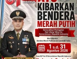 Sambut HUT RI Ke-81, Kodim 0104/Aceh Timur Ajak Masyarakat Kibarkan Merah Putih