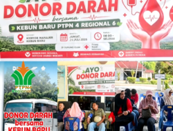Wujudkan Kepedulian Sosial, PTPN IV Regional VI Kebun Baru Gelar Aksi Donor Darah