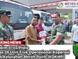 Dandim 0102/Pidie Lepas 26 Unit Truk Operasional KDKMP 