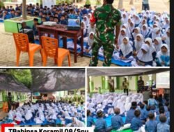 Babinsa Koramil 08/Spu Edukasi Siswa SDN Lampoh Rayeuk Cegah Bullying Sejak Dini