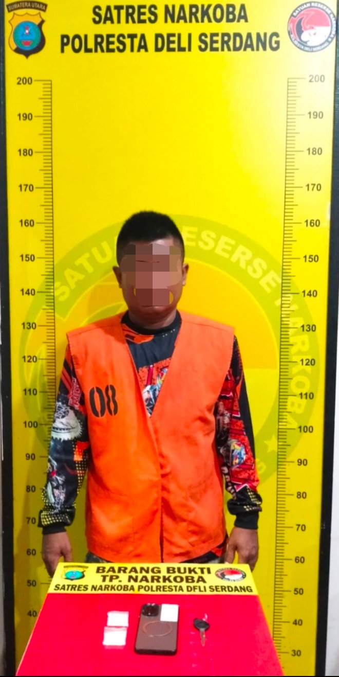 Perang Melawan Narkoba Berlanjut, Satresnarkoba Polresta Deli Serdang Tangkap Tersangka dengan 9,36 Gram Sabu