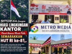 HUT RI ke-81, BKPSDM Kota Langsa Hiasi Lingkungan Kantor Penuh Nuansa Merah Putih, 