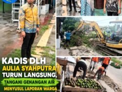 Kadis DLH Aulia Syahputra Turun Langsung, Tangani Genangan Air Menyusul Laporan Warga