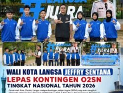 Wali Kota Langsa Jeffry Sentana Lepas Kontingen O2SN Tingkat Nasional Tahun 2026 
