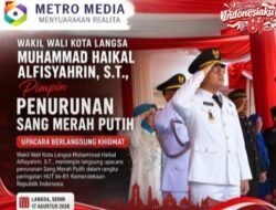 Wakil Wali Kota Langsa Pimpin Penurunan Sang Merah Putih, Upacara Berlangsung Khidmat