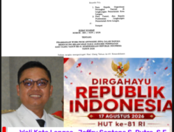 Dukung Sukses Pawai Alegoris HUT ke-81 RI, Wali Kota Langsa Terbitkan Edaran Pelaksanaan WFA Rabu 19 Agustus 2026