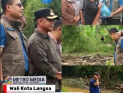 Wali Kota Langsa Jeffry Sentana S. Putra, S.E. Gerak Cepat Tangani Banjir, Bantu Warga dan Tinjau Aliran Sungai