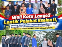 Wali Kota Langsa Lantik Pejabat Eselon II,