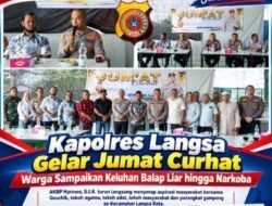 Serap Aspirasi Masyarakat, Polres Langsa Gelar Jumat Curhat Bersama Camat dan Para Geuchik