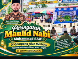 Maulid Nabi Muhammad SAW di Masjid Baiturahim, Warga Gampong Alue Merbau 