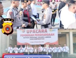 138 Personel Polres Langsa Terima Penghargaan