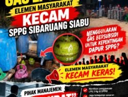 Diduga Gunakan Gas LPG 3 Kg, Elemen Masyarakat Kecam SPPG Sibaruang Siabu. Pihak Managemen: Darurat.