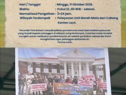 Apresiasi KEJARI Banyuasin FRIC Sumsel Soroti Kinerja PDAM Tirta Betuah Yang Semakin Buruk Warga Kembali Pasang Spanduk