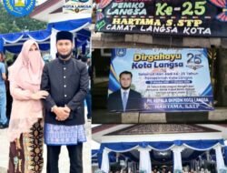 HUT ke-25 Kota Langsa: Hartama, S.STP. Hadir dan Ikut Warnai Perayaan