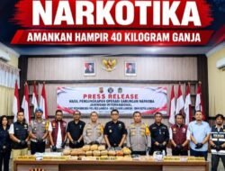 Polres Langsa Ungkap 10 Kasus Narkoba, 39,9 Kg Ganja Disita! 14 Pria Diamankan